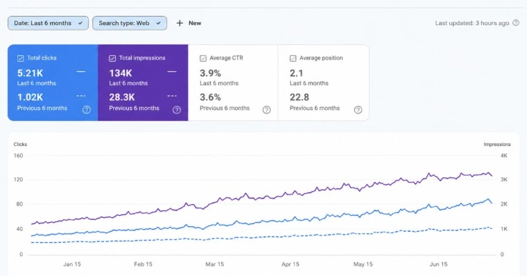 Therapist SEO case study results