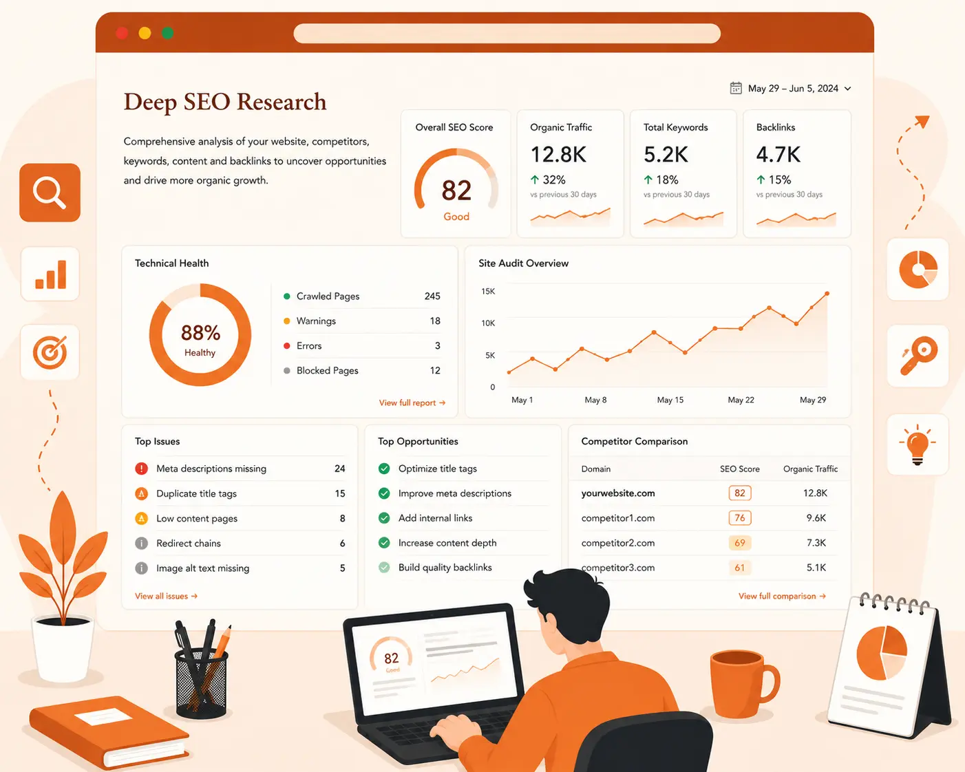 SEO Audit for therapy websites.